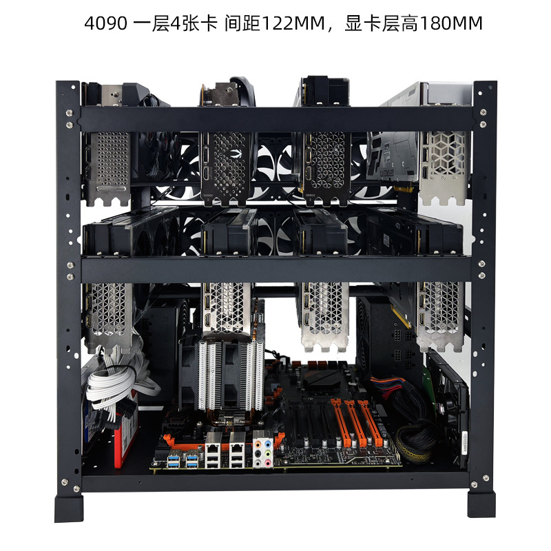 Gpu Mining Rig Frame 8 Gpu - Модульный стеллаж для видеокарт с открытым