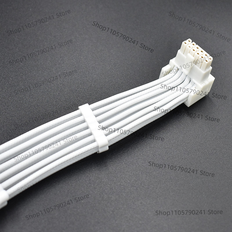 Белый кабель 16AWG с плетеным  – обзор и цена Dual 8Pin To 16Pin 12Vhpwr Cable